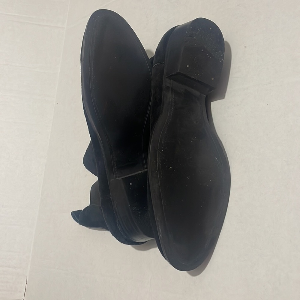 Topman Shoes size 10 (44) black Suede leather Boots - Picture 7 of 8